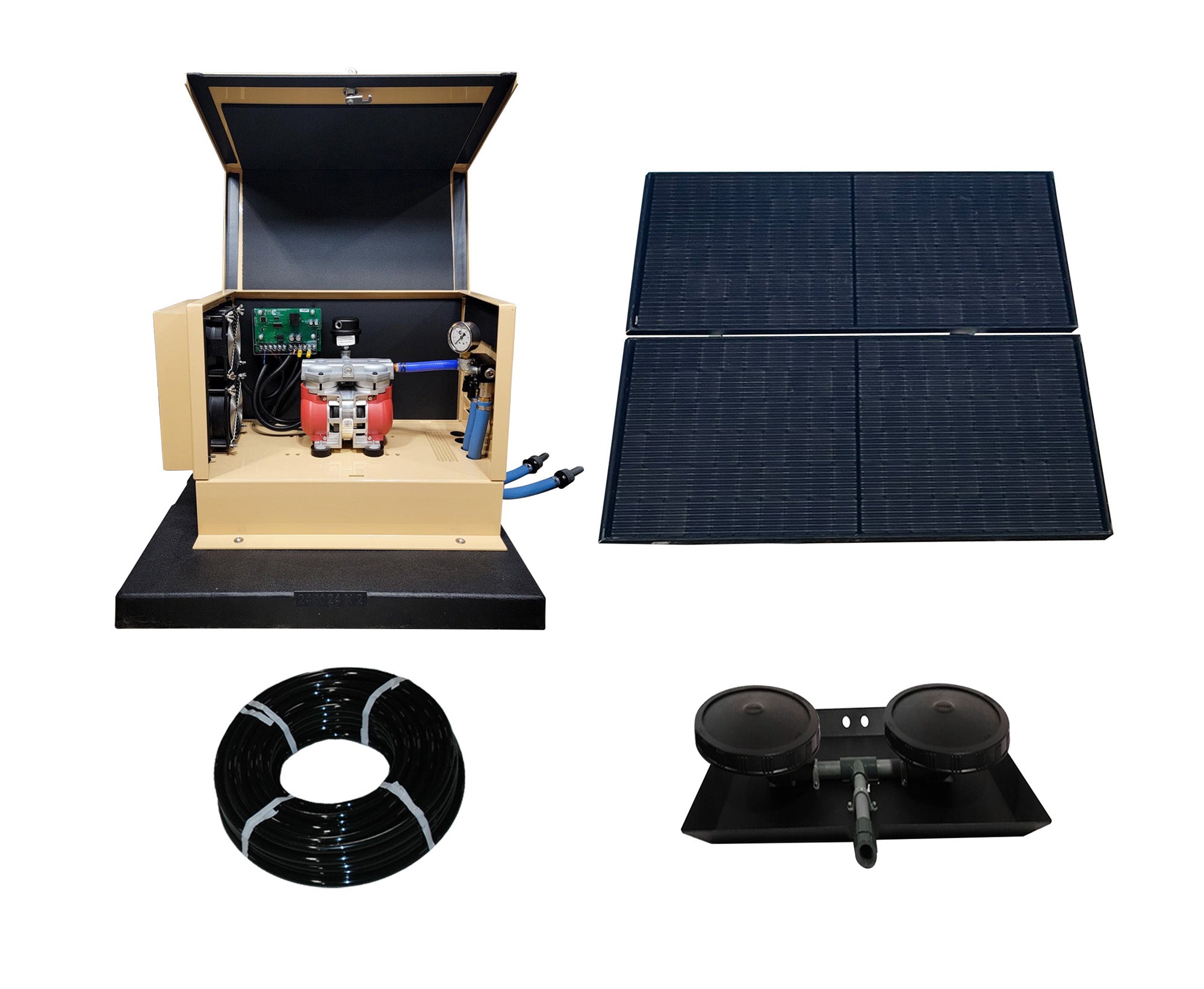 Solar Pond Aerator | TurboAir | 3.4 CFM | Ground Mount