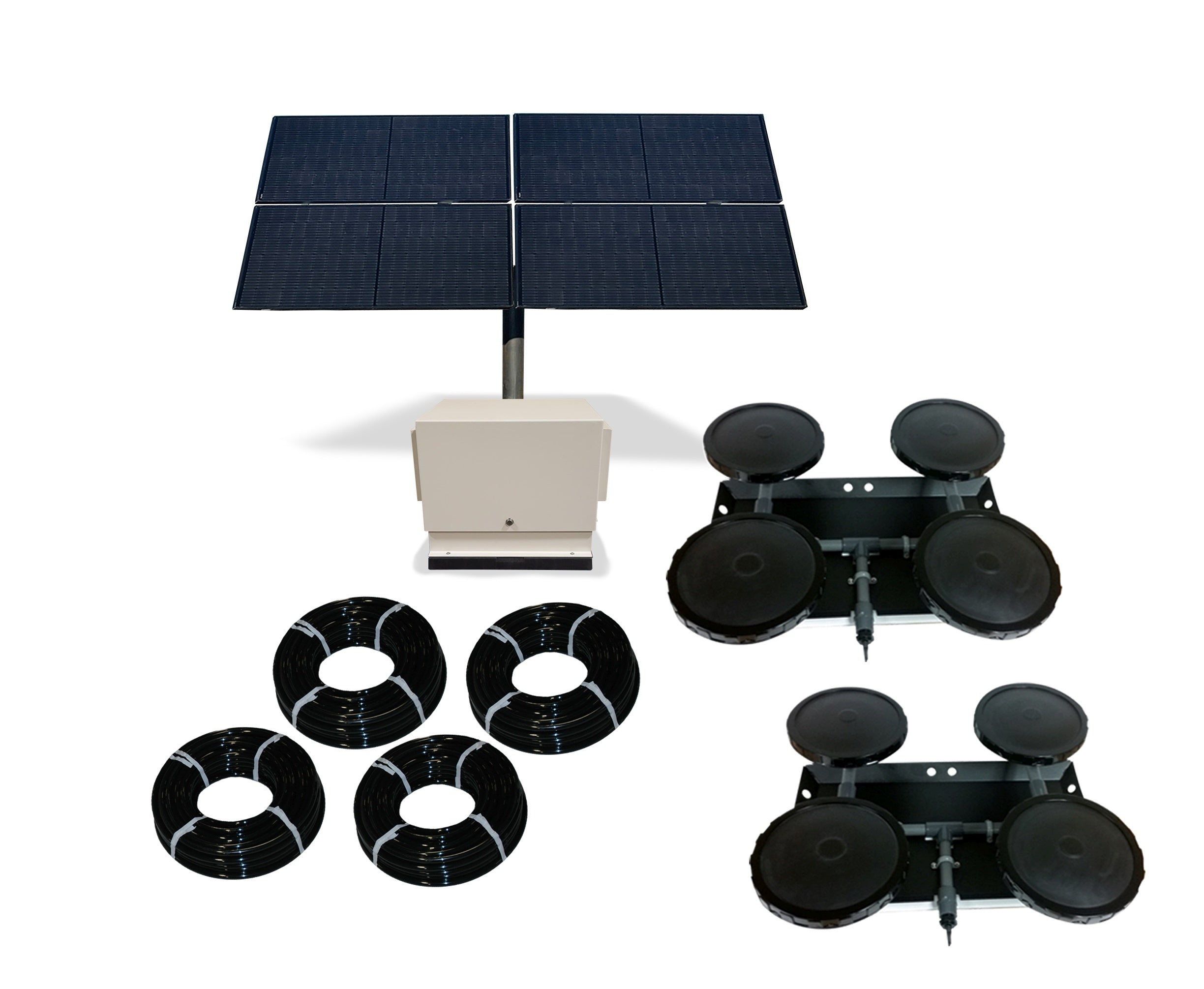 Solar Pond Aerator Bubbler | TurboAirXL | 6.8 CFM | Ground Mount