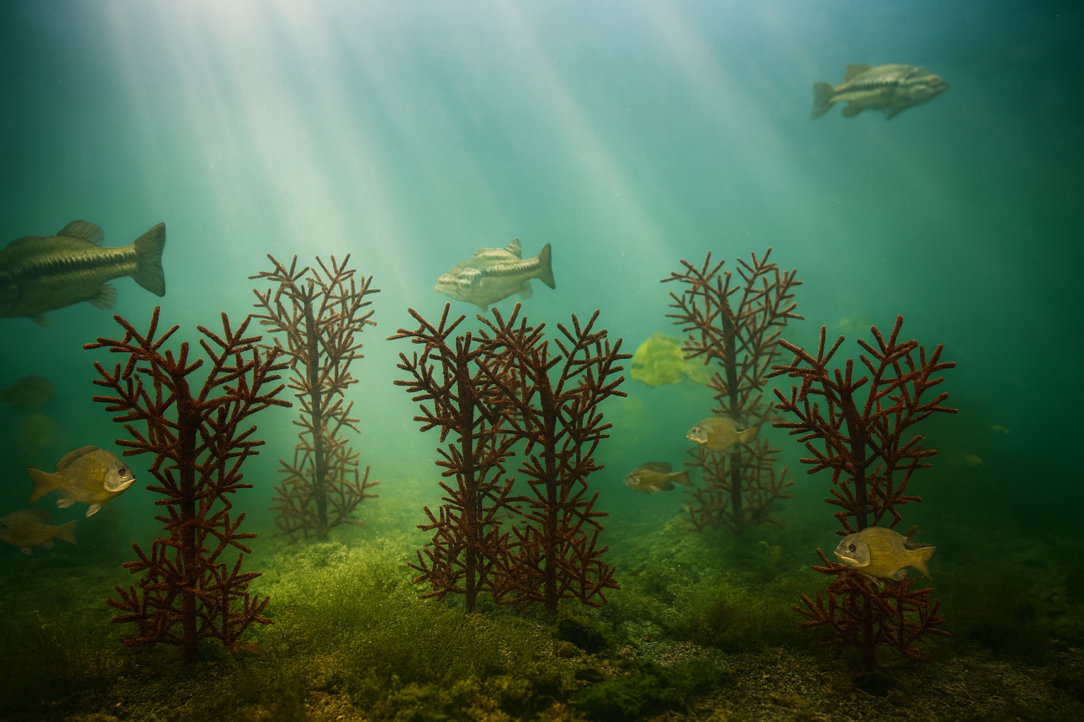 Ugly Tree Pond Fish Structure artificial fish habitat for ponds and lakes.