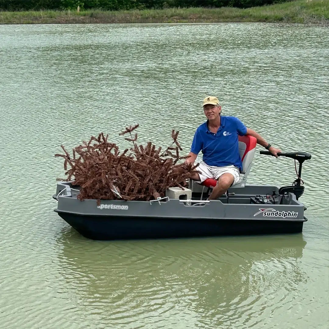 diy fishing boat accessories Ugly Tree Pond Fish Structure