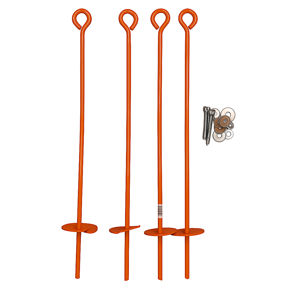 Wood Windmill Anchor Kit | Storm-Proof Stability
