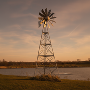 Steel Windmill Pond Aerator | 3-Leg Tower | Base Kit