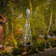 Steel Garden Windmill for Yard (11.6 Feet)