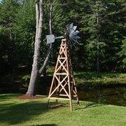 Wood Tower Windmill For Yard | 19 Feet Tall