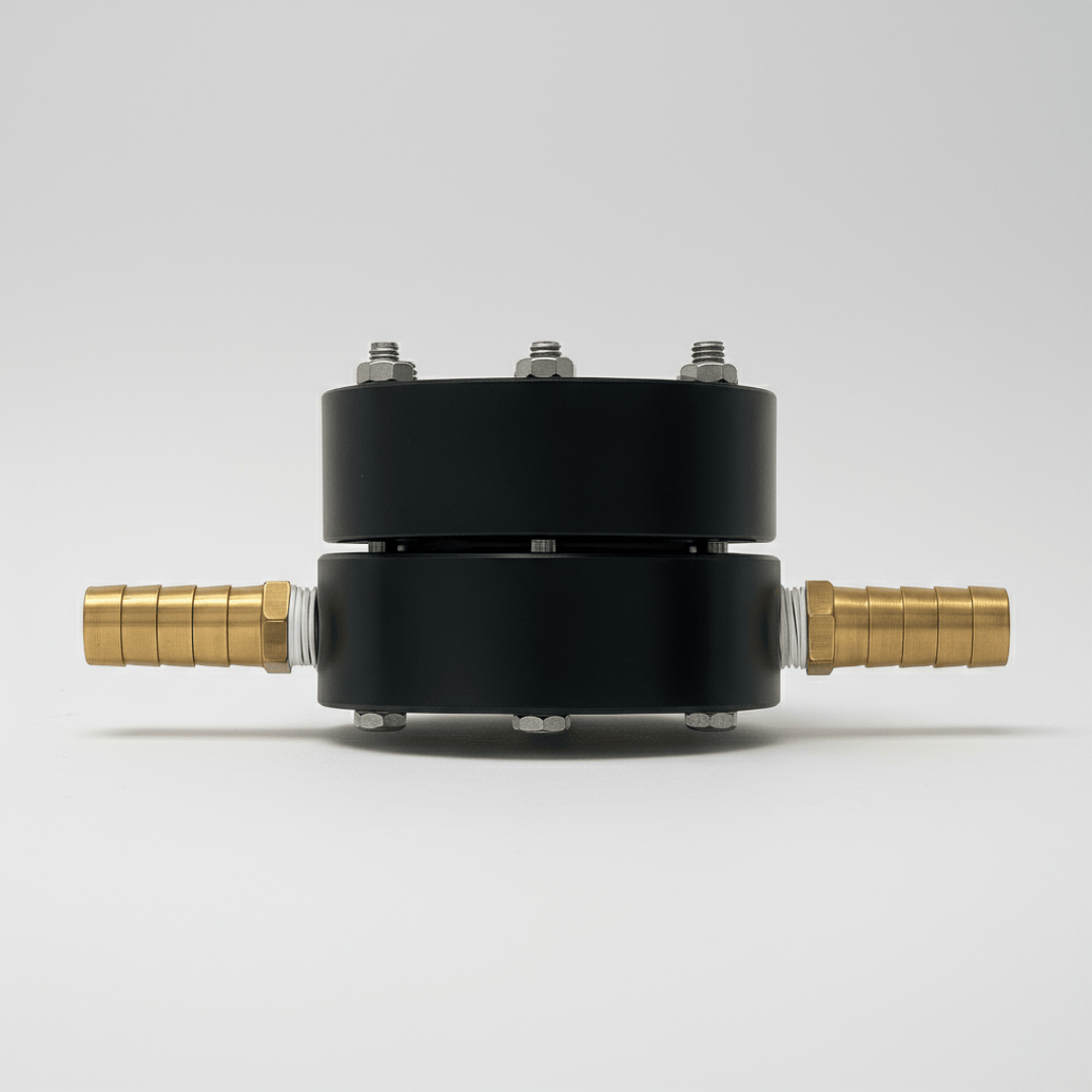 Windmill Pressure Kit with in-line pressure relief valve protecting pond aeration systems from backpressure and freezing