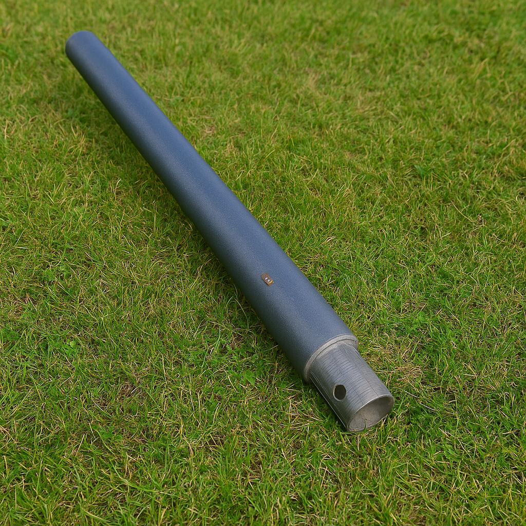 Windmill Retrofit Kit with 2-inch pivot tube adapter mounted on an old-time windmill tower for modern pond aeration