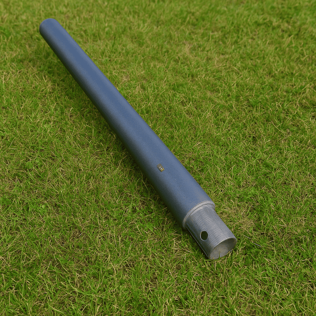 Windmill Retrofit Kit with 2-inch pivot tube adapter mounted on an old-time windmill tower for modern pond aeration