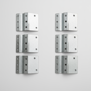 Galvanized Windmill Stake Clamps (three pairs) for Outdoor Water Solutions windmills, ensuring secure ground mounting and long-term stability for pond aeration systems.