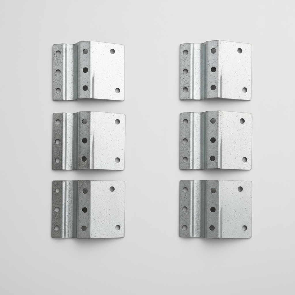 Galvanized Windmill Stake Clamps (three pairs) for Outdoor Water Solutions windmills, ensuring secure ground mounting and long-term stability for pond aeration systems.