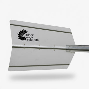 Galvanized windmill tailfin replacement for pond aeration windmills, restoring proper wind alignment and reliable performance.