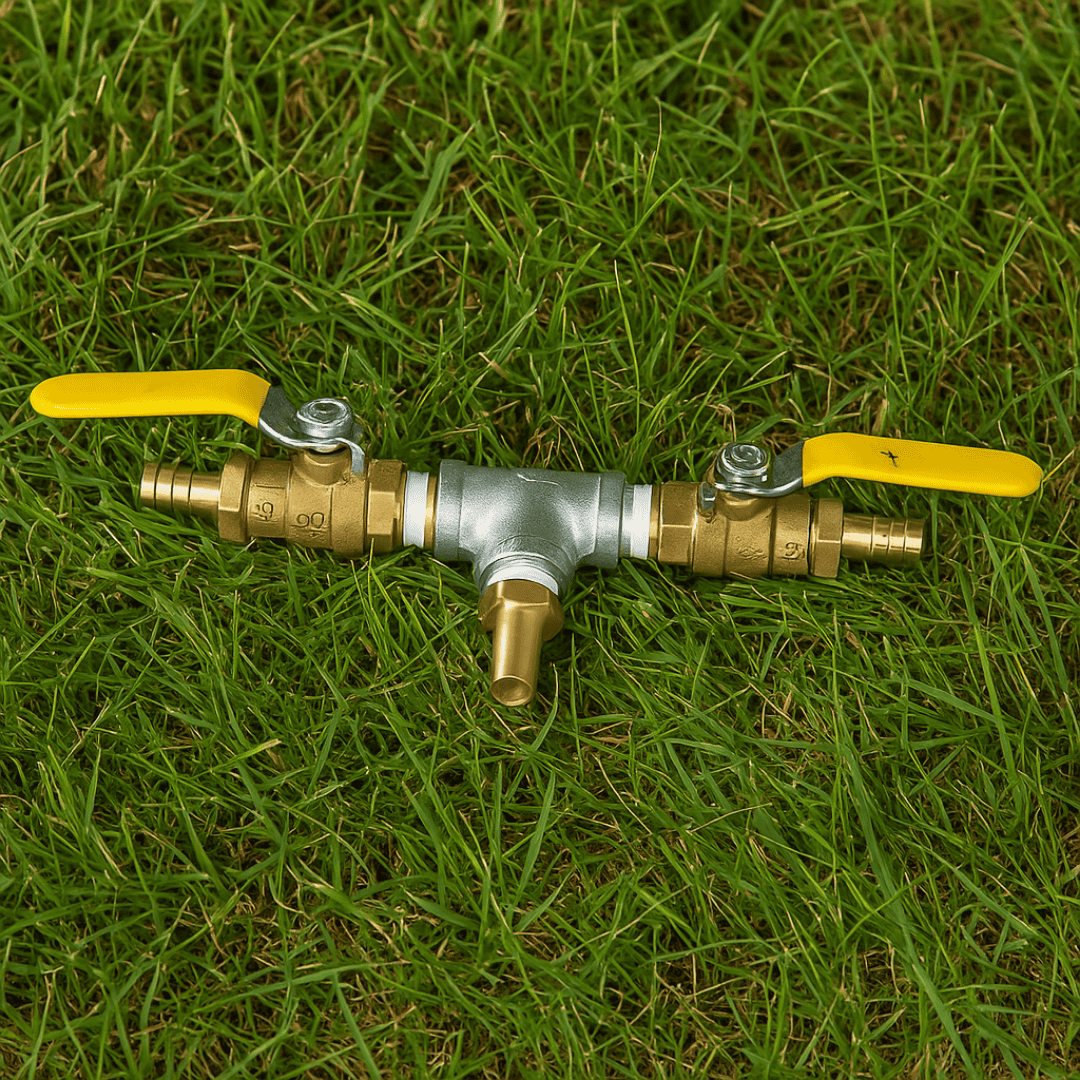 Windmill Valve Kit two-way 1/2-inch brass selector valve for balancing airflow in pond aeration systems