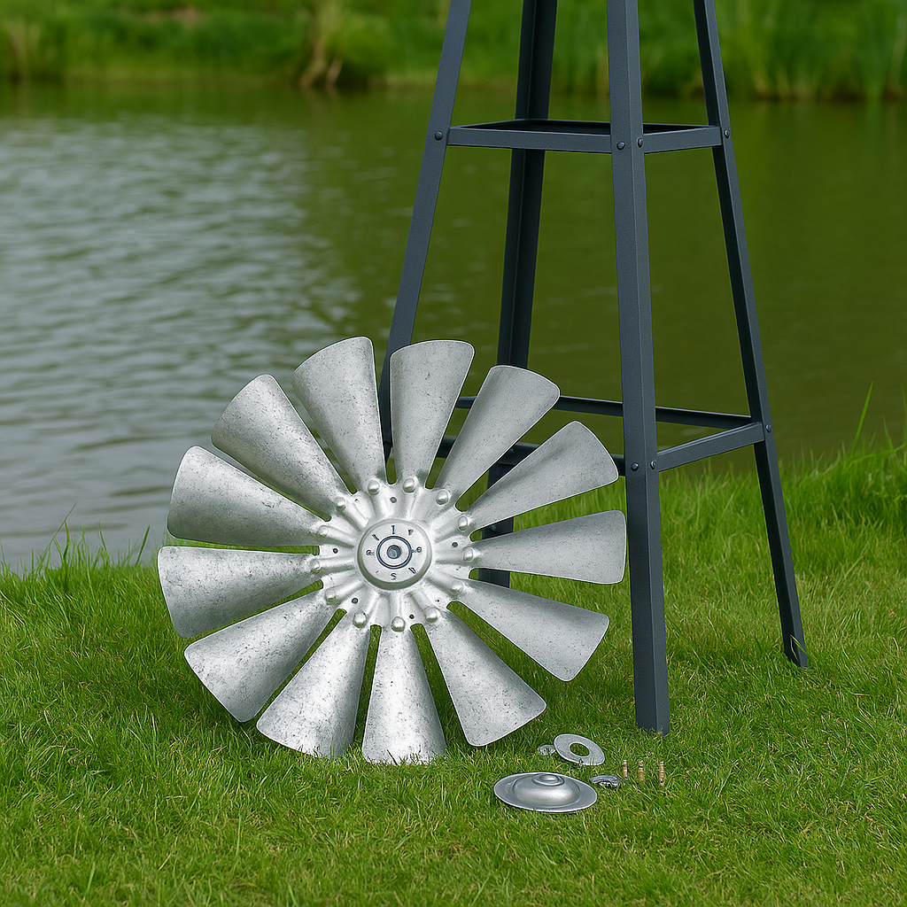 Garden Windmill Head Assembly | 27" Fan