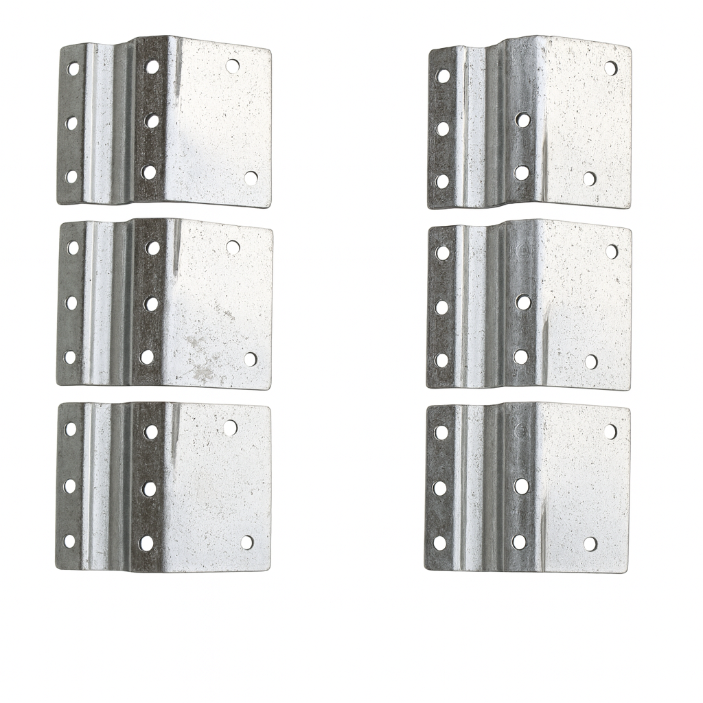 Windmill Stake Clamps | Three Pairs | Galvanized