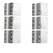 Windmill Stake Clamps | Three Pairs | Galvanized