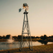 Steel Garden Windmill for Yard (11.6 Feet)