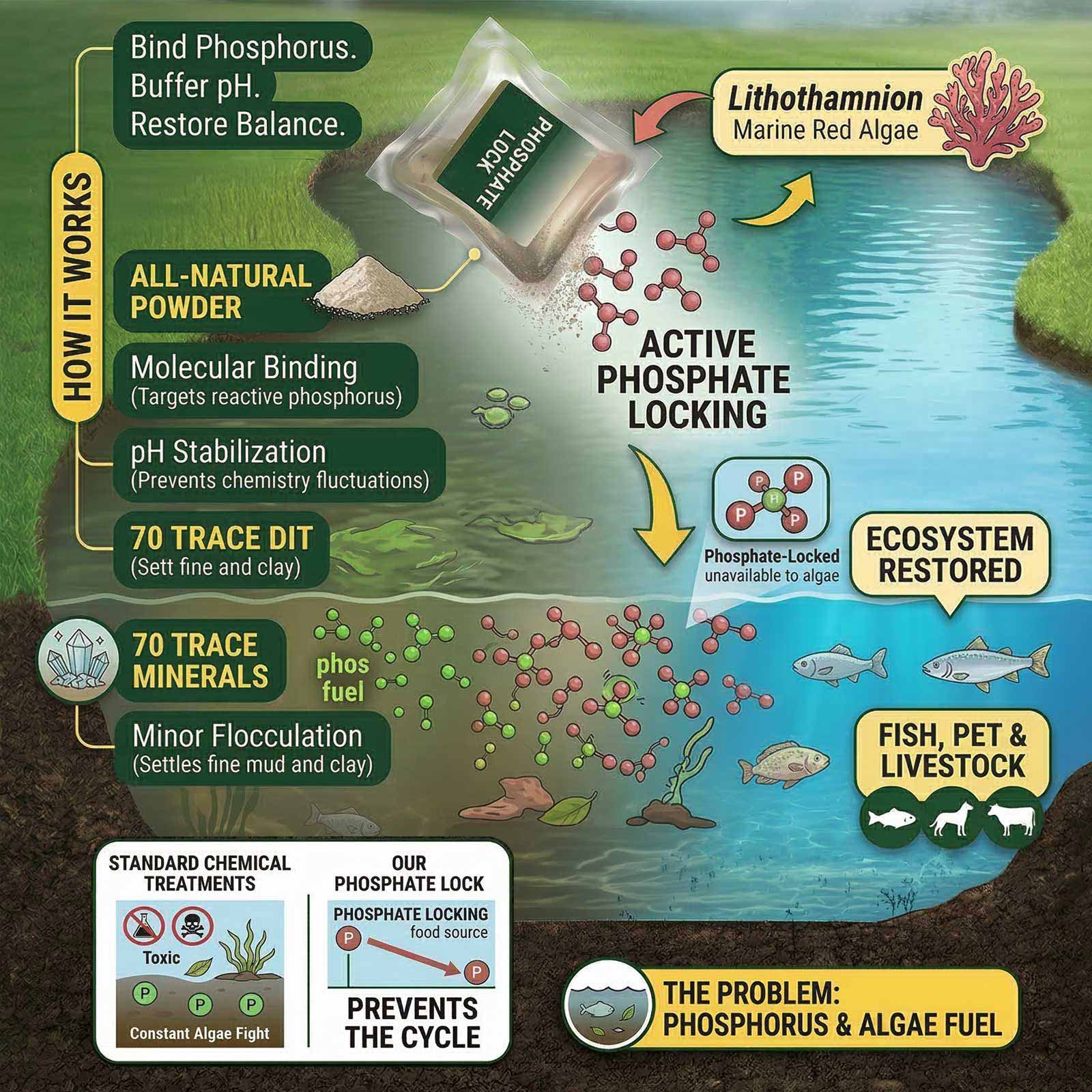 Pond Paradise Bundle: All-Natural Muck & Algae Control Kit