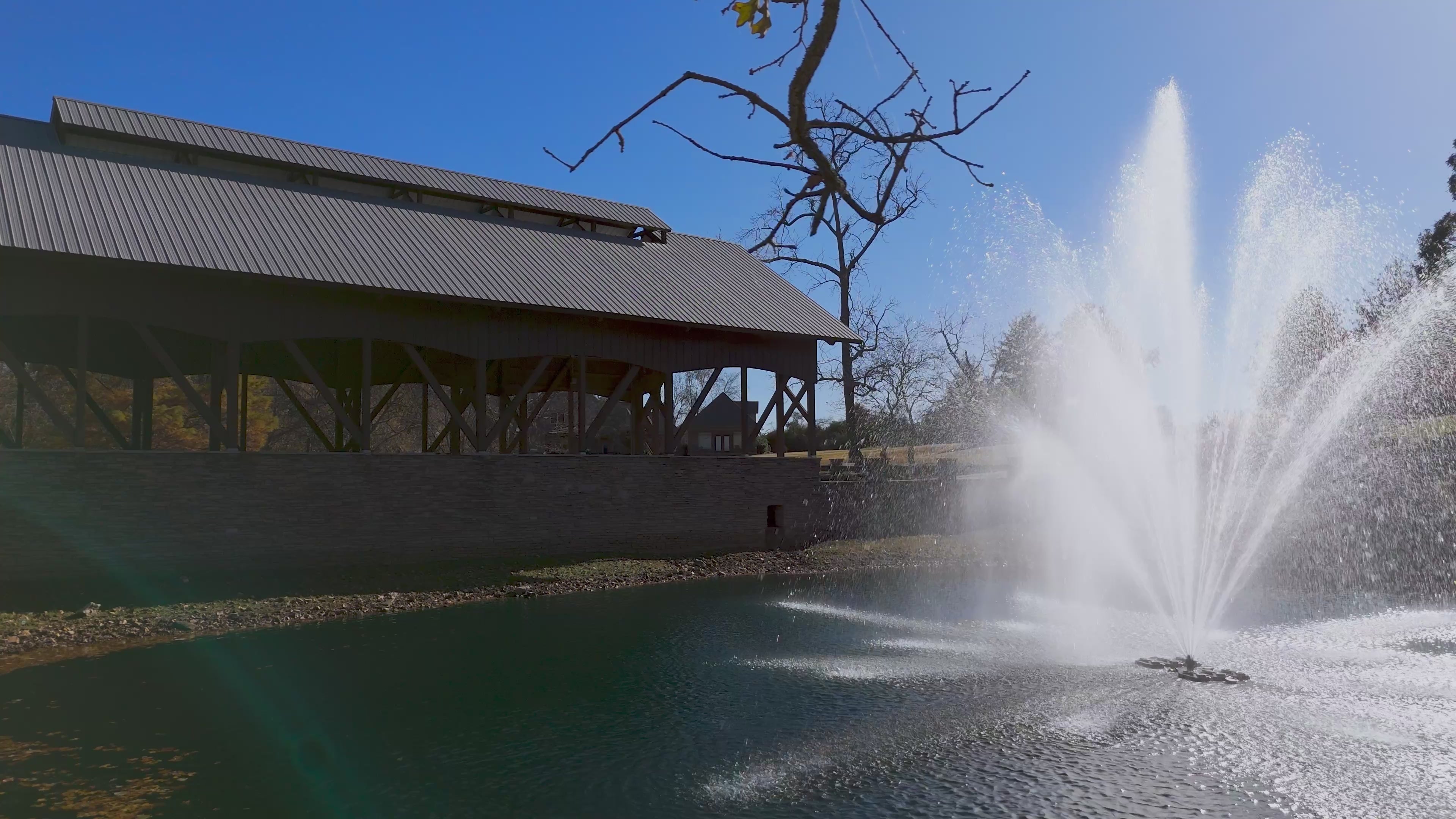 Load video: Floating Pond Fountain | OzarkJet | 5HP-7.5HP | Resort Quality Displays