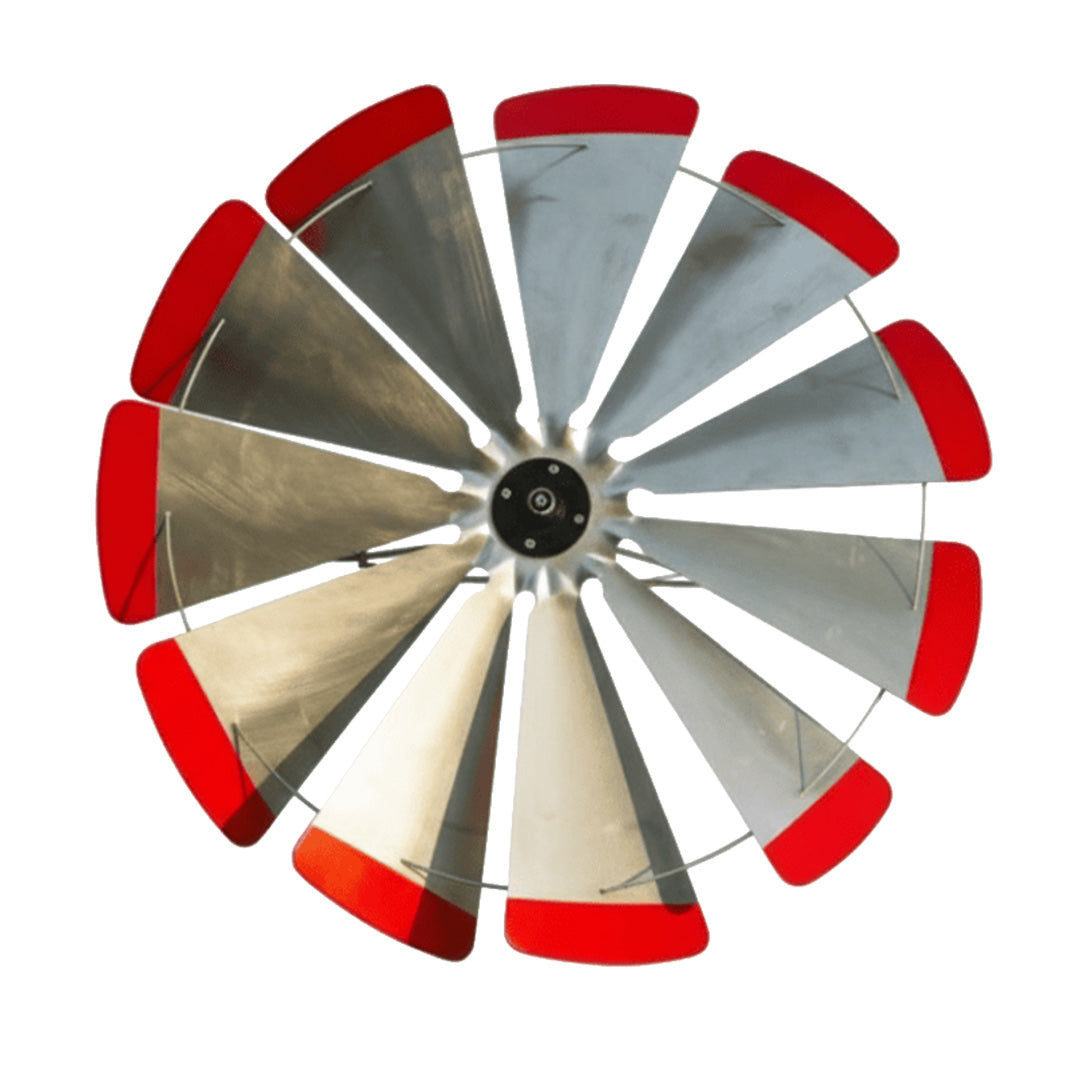 Garden Windmill Fan Replacement | 40" Fan Only | Red-Tipped