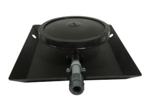 A single 9 inch rubber membrane diffuser with self sinking base.