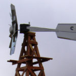 16' Functional Aeration Wood Windmill - 4-Legged