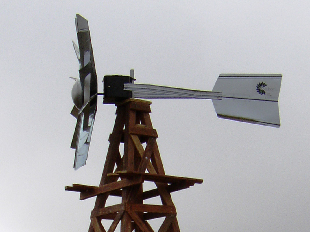 16′ Ornamental Wood Windmill – 4-Legged | Decorative Windmill