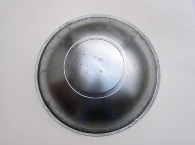 A silver dome replacement for a windmill on a white background.
