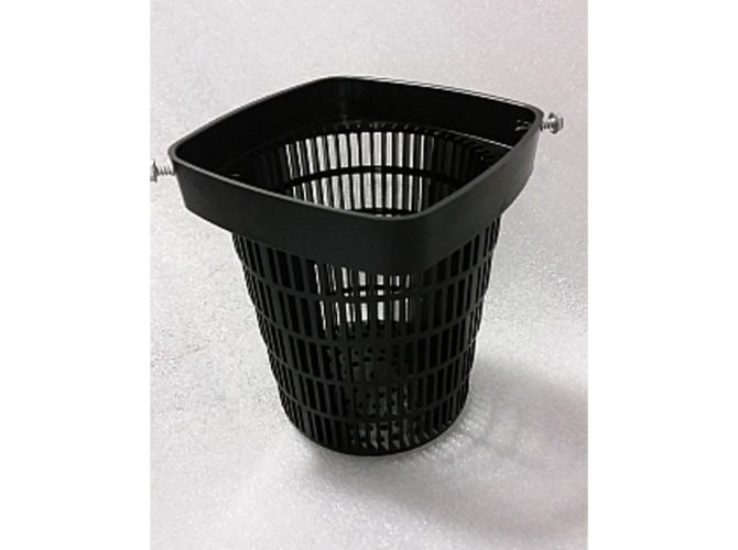 Black plastic screen for a Sugar Creek Pond Pump.