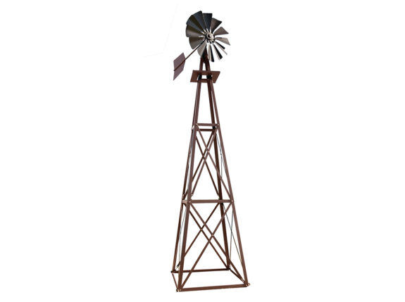 Large Backyard Bronze Windmill | Decorative Garden Windmills