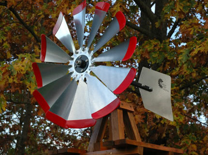 Wood Backyard Windmills - Outdoor Water Solutions