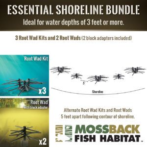 Info graphic for the Essential Shoreline Bundle - Mossback.