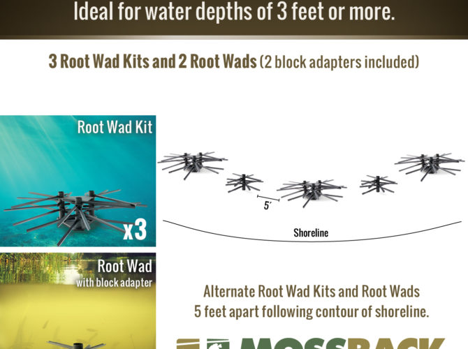 Info graphic for the Essential Shoreline Bundle - Mossback.