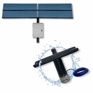 Palatial Floating Solar Fountain with 4 Water Features