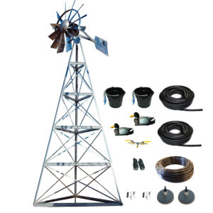 Deluxe Windmill Pond Aerator – Upgraded Kit | Reliable Off-Grid Aeration